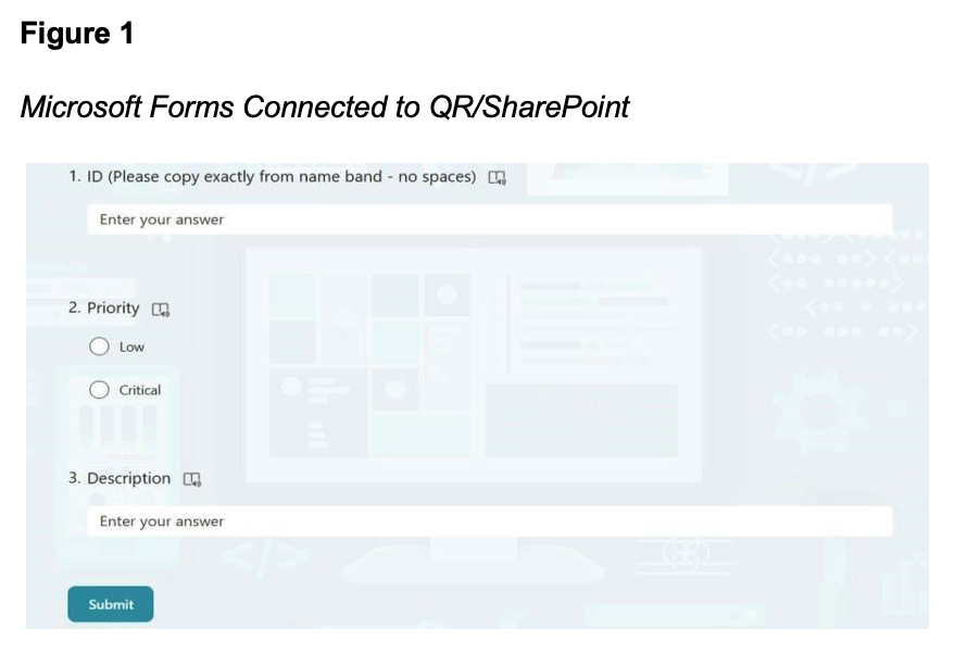 Microsoft Forms Connected to QR/SharePoint
