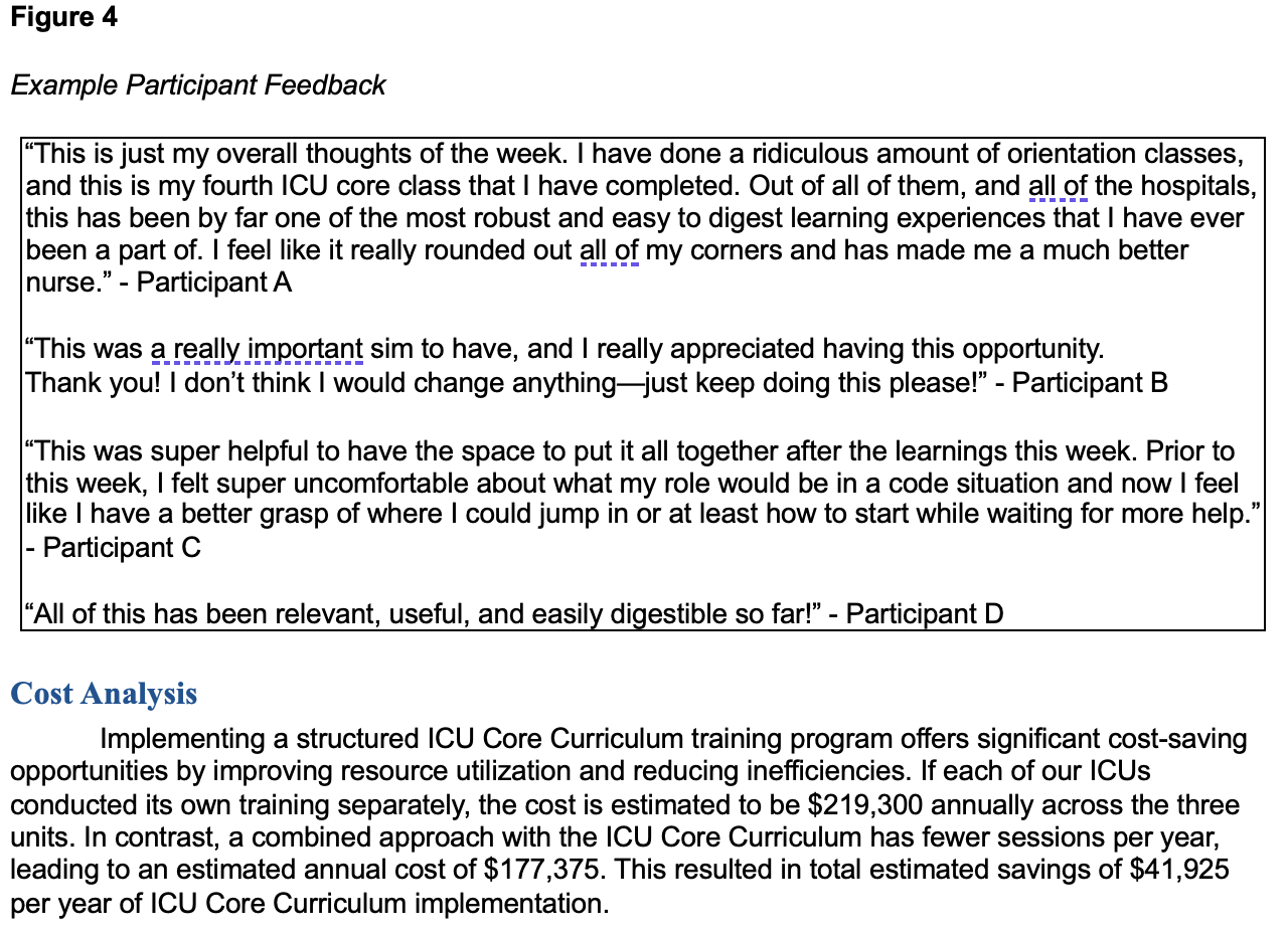 Example Participant Feedback 